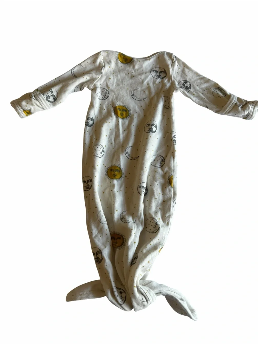 kate quinn White Moon & Star Knotted Sleep Sack with Yellow Accents - Picture 1 of 3
